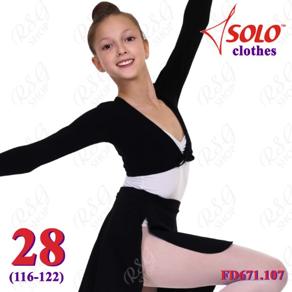 Tie Up Cropped Bolero Solo s. 28 (116-122) col. Black FD671.107-28