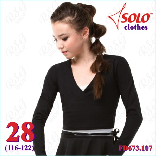 Waist length wrap Bolero Solo s. 28 (116-122) col. Black FD673.107-28
