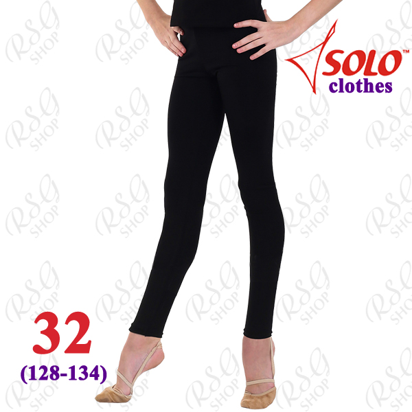 Footless Leggings Solo s. 32 (128-134) Cotton Black FD700.107-32