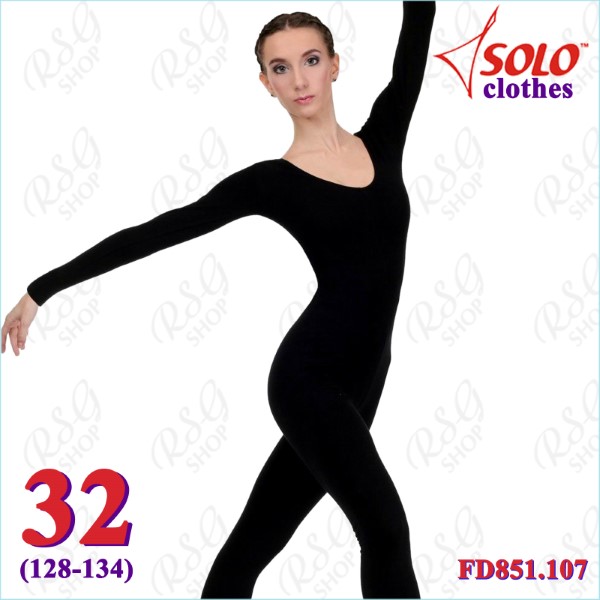 Trainingsoverall Solo s. 32 (128-134) Cotton Black FD851.107-32