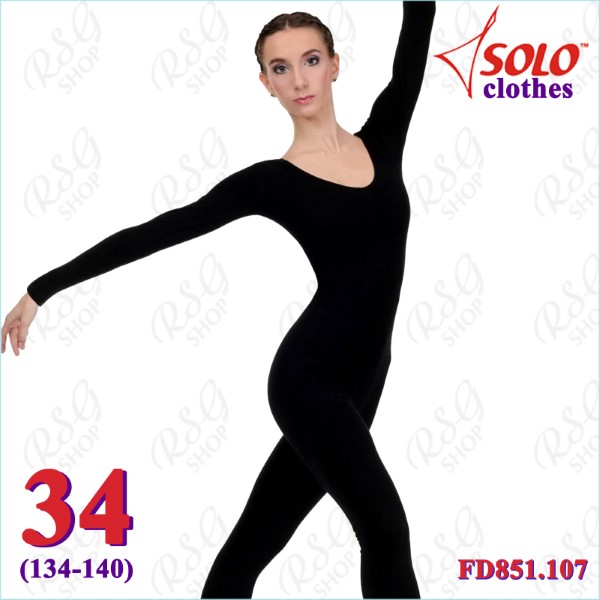 Trainingsoverall Solo s. 34 (134-140) Cotton Black FD851.107-34