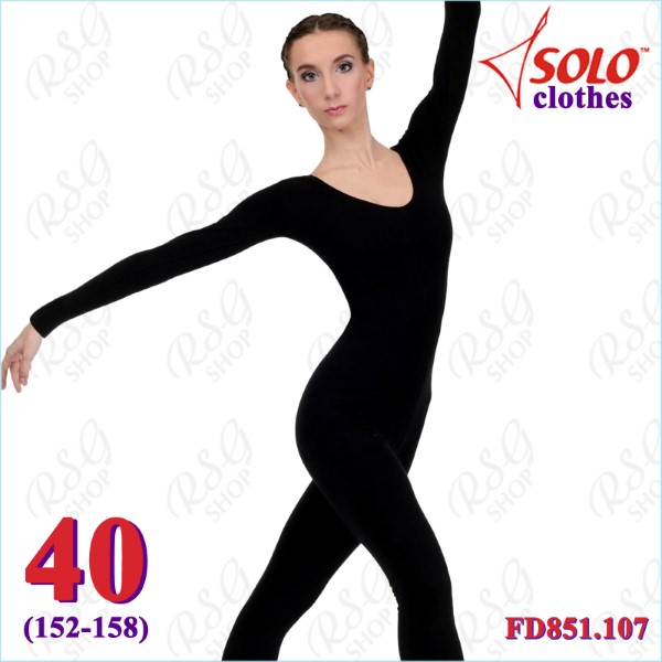 Trainingsoverall Solo s. 40 (152-158) Cotton Black FD851.107-40