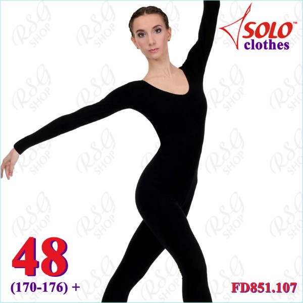 Trainingsoverall Solo s. 48 (170-176) Cotton Black FD851.107-48