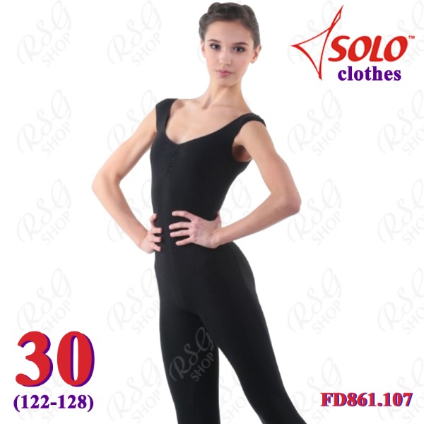 Trainingshalboverall  Solo s. 30 (122-128) Cotton Black FD861.107-30