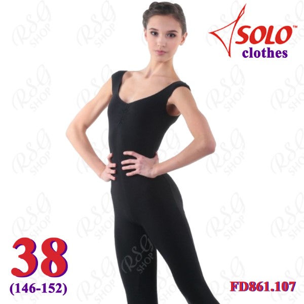 Trainingshalboverall Solo s. 38 (146-152) Cotton Black FD861.107-38