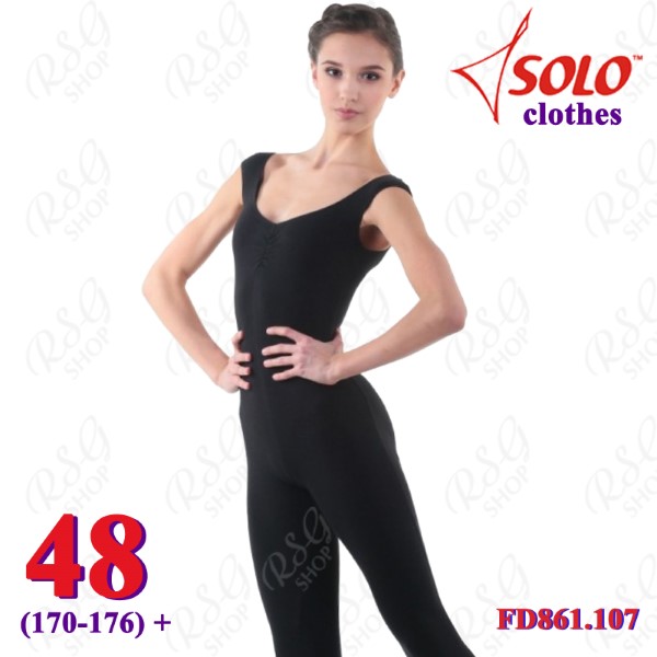 Trainingshalboverall Solo s. 48 (170-176) Cotton Black FD861.107-48