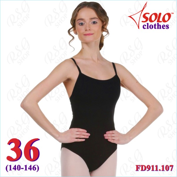 Camisole Leotard Solo s. 36 (140-146) Cotton col. Black FD911.107-36