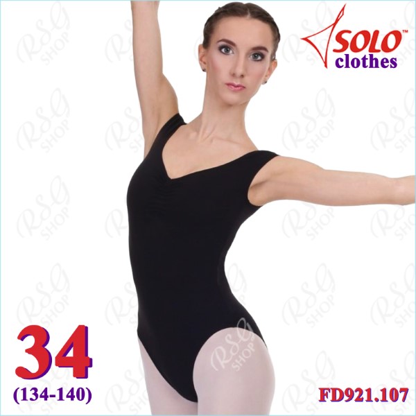 V-neck Leotard Solo s. 34 (134-140) Cotton col. Black FD921.107-34