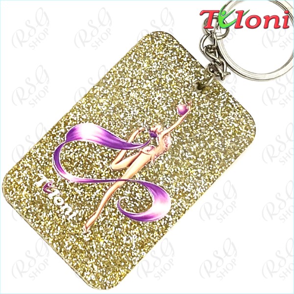 Keychain by Tuloni mod. Ponytail col. Gold motive Ball Art. NK-FFK-GD01