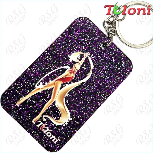 Anhänger Tuloni mod. Ponytail col. Purple motive Hoop Art. NK-FFK-PP04