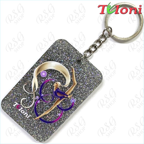 Брелок Tuloni mod. Ponytail col. Silver motiv Ribbon Art. NK-FFK-SI02