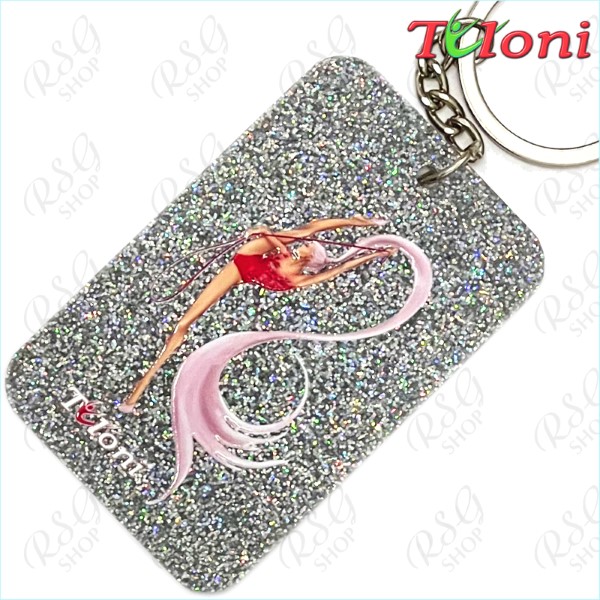 Брелок Tuloni mod. Ponytail col. Silver motive Rope Art. NK-FFK-SI05
