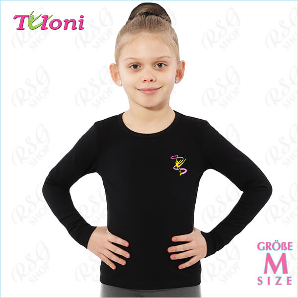 Long Sleeve Top Tuloni FN-03 Picture s. M (152-158) Black FN03CLL-BM