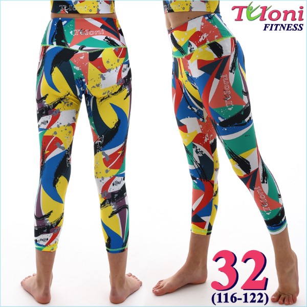 Leggings 7/8 Tuloni Fitness des. Versace Gr. 32 col. GxYxR Art. LDF22P-02-32