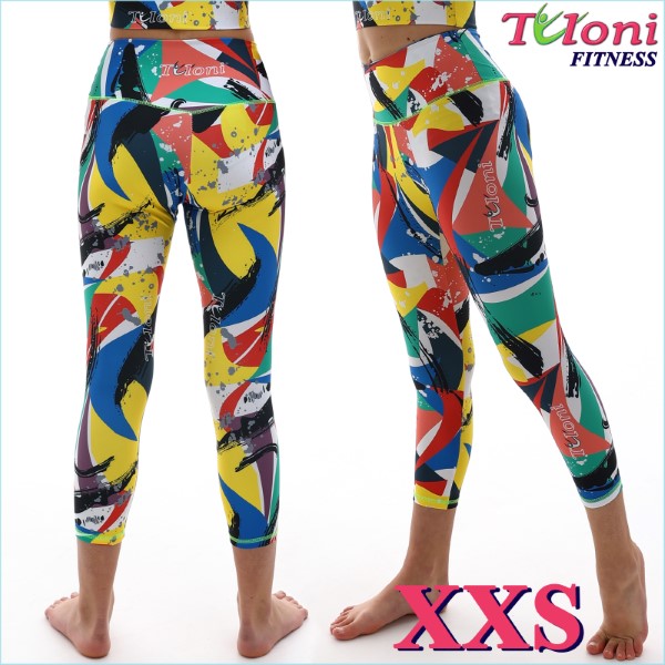 Leggings 7/8 Tuloni Fitness des. Versace Gr. XXS col. GxYxR Art. LDF22P-02-XXS