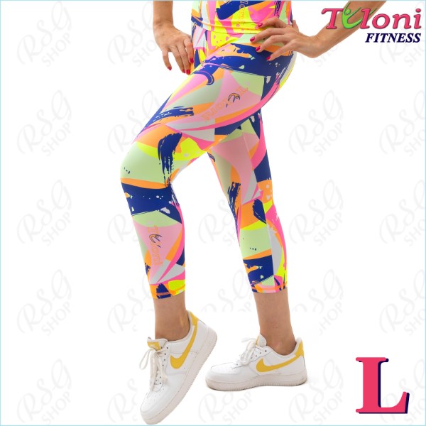Leggings 7/8 Tuloni Fitness des. Versace Gr. L col. PPxFUxY Art. LDF22P-11-L
