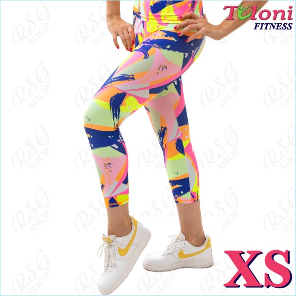 Leggings 7/8 Tuloni Fitness des. Versace Gr. XS col. PPxFUxY Art. LDF22P-11-XS