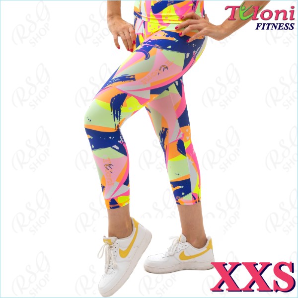 Leggings 7/8 Tuloni Fitness des. Versace Gr. XXS col. PPxFUxY Art. LDF22P-11-XXS