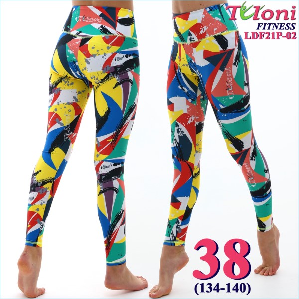 Leggings Tuloni Fitness des. Versace s. 38 col. GxYxR Art. LDF21P-02-38