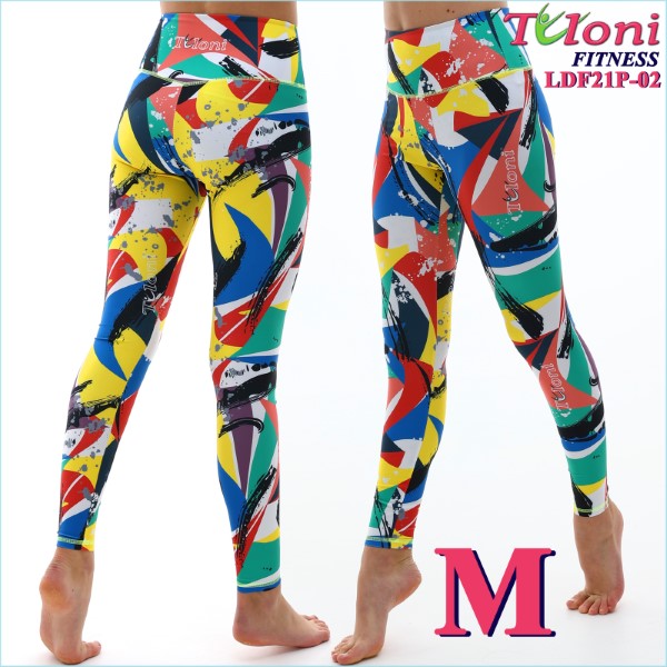 Footless Leggings Tuloni Fitness des. Versace s. M col. GxYxR Art. LDF21P-02-M