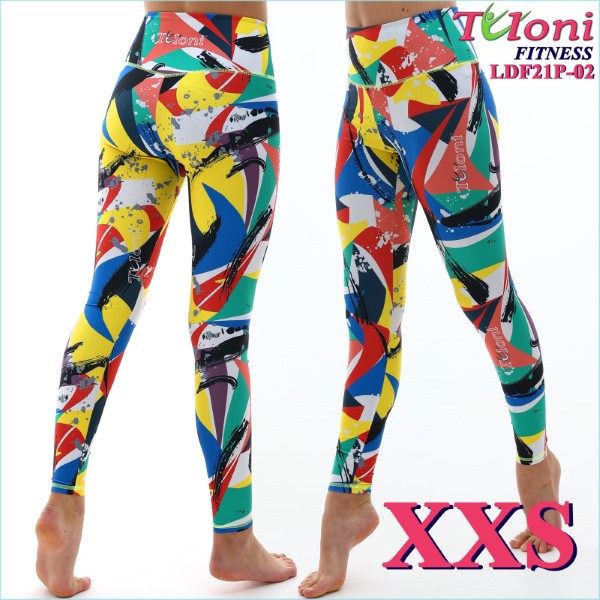 Leggings Tuloni Fitness des. Versace s. XXS col. GxYxR Art. LDF21P-02-XXS