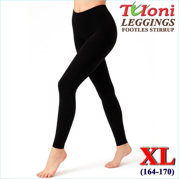 Leggings Tuloni mod. LD08 Gr. XL (164-170) col. Schwarz Art. LD08P-BXL