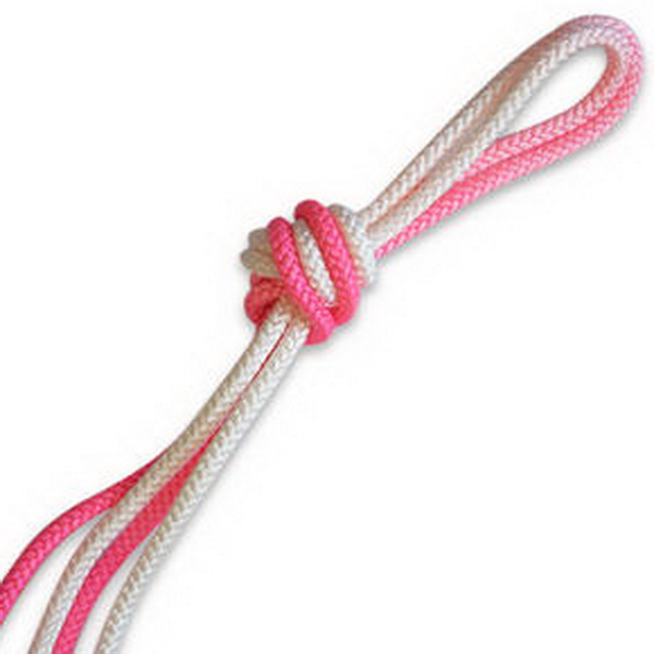 Seil 3m Pastorelli Patrasso col. Bianco-Rosa Fluo FIG Art. 03708