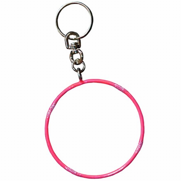 Fob for keys Pastorelli Hoop Glitter Rosa Fluo Art. 00550