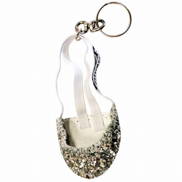 Fob for keys Pastorelli Half Shoe Glitter Argento Art. 01142