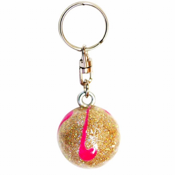 Fob for keys Pastorelli Ball Oro-Rosa Glitter Art. 00575