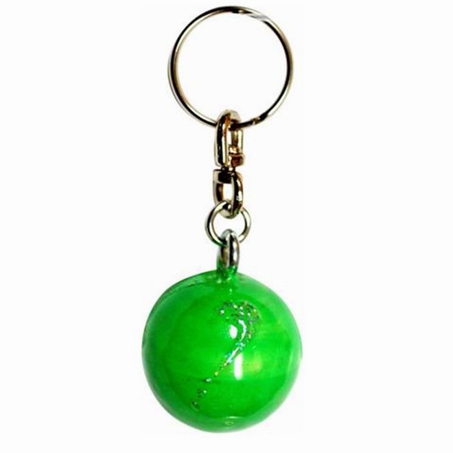 Fob for keys Pastorelli Ball Verde Fluo-Argento Art. 00566