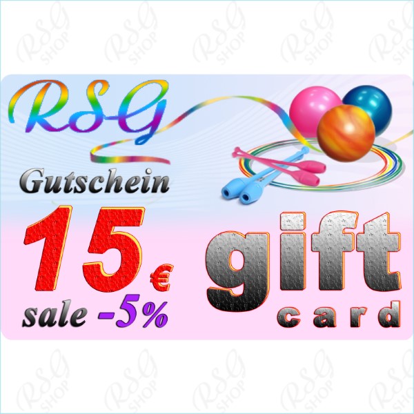 Gutschein 15 EUR-Gültigkeit 3 Jahre-Sale 5% Art. SERT-15E95