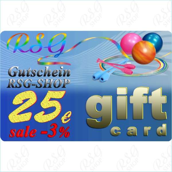 Gutschein 25 EUR-Gültigkeit 3 Jahre-Sale 3% Art. SERT-25E97