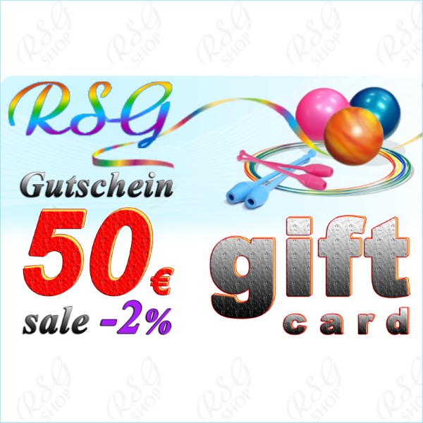 Gutschein 50 EUR-Gültigkeit 3 Jahre-Sale 2% Art. SERT-50E98