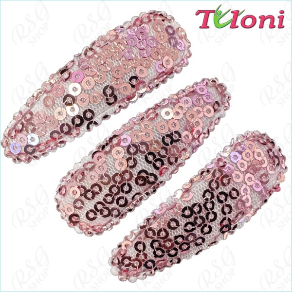 3 x Заколки для волос Tuloni 5cm Sequins col. Pink HBA202007-28-3