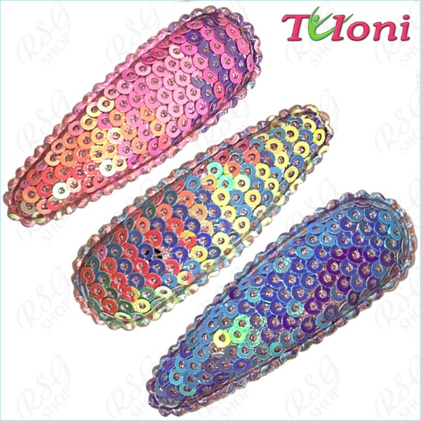 3 x Haarspangen Tuloni 5cm Sequins col. Assort HBA202007-N14-3 3 x Haarspangen Tuloni 5cm Sequins col. Assort HBA202007-N14-3