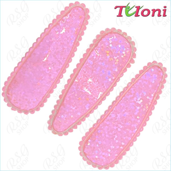 3 x Haarspangen Tuloni 5cm col. Light Pink HBA202008-03-3