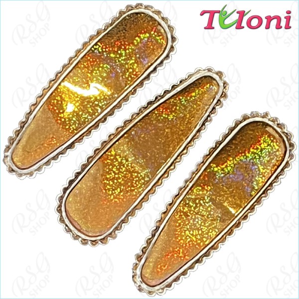 3 x Заколки для волос Tuloni 5cm col. Brown HBA202008-17-3