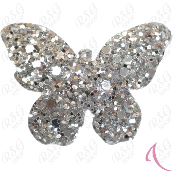Glitter hair clip Pastorelli mod. Butterfly col. Silver Art. 00879