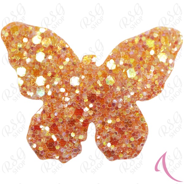 Glitter hair clip Pastorelli mod. Butterfly col. Orange Art. 00888