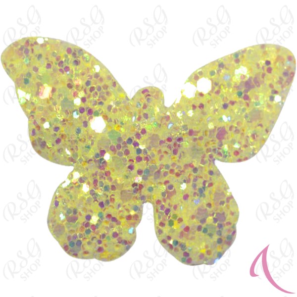 Glitter hair clip Pastorelli mod. Butterfly col. Yellow Art. 00889