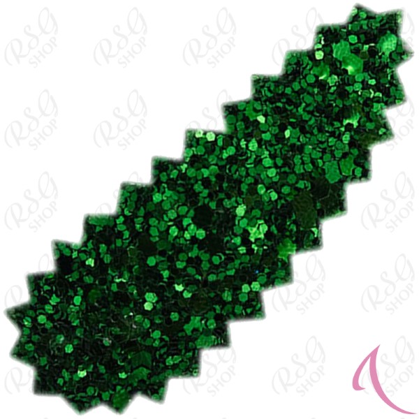 Glitter hair clip Pastorelli mod. Star col. Green Art. 00833