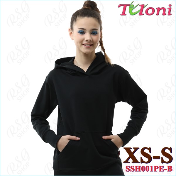 Hooded Hoodie Tuloni col. Black s. XS-S Art. SSH001PE-BS