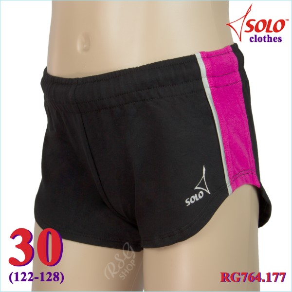 Shorts Solo s. 30 (122-128) col. Black-Fuchsia RG764.177-30