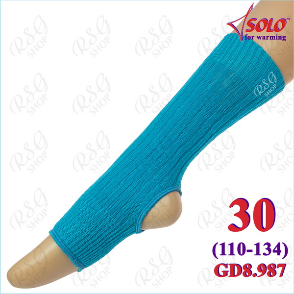 Leg covers Solo knited s. 30 cm col. Turquoise GD8.987-30