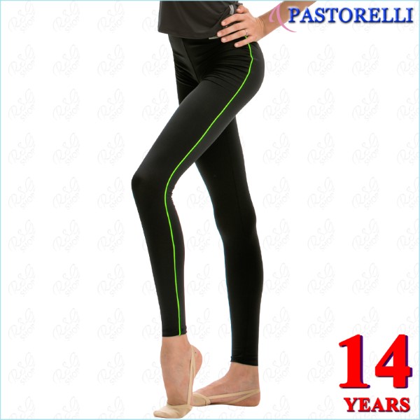 Leggings Pastorelli Microfiber s. 14 (140-146) Black-Green 04519