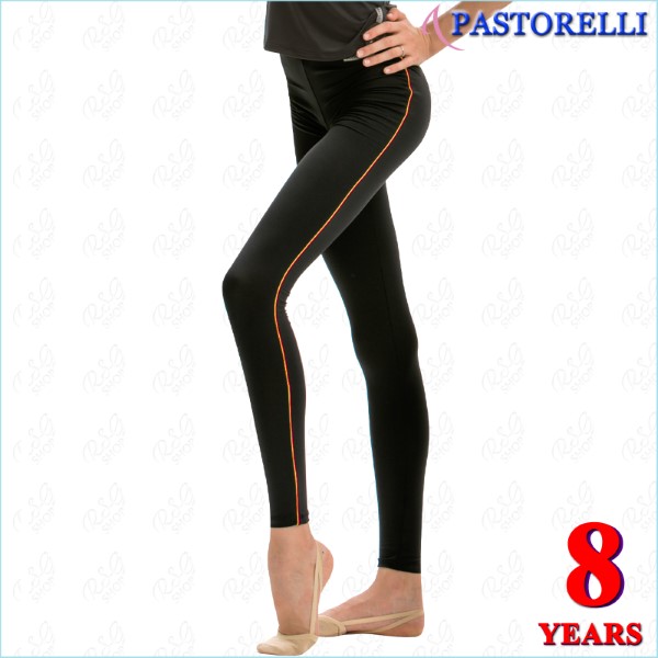 Леггинсы Pastorelli микрофибра s. 8 (122-128) Black-Orange 04507