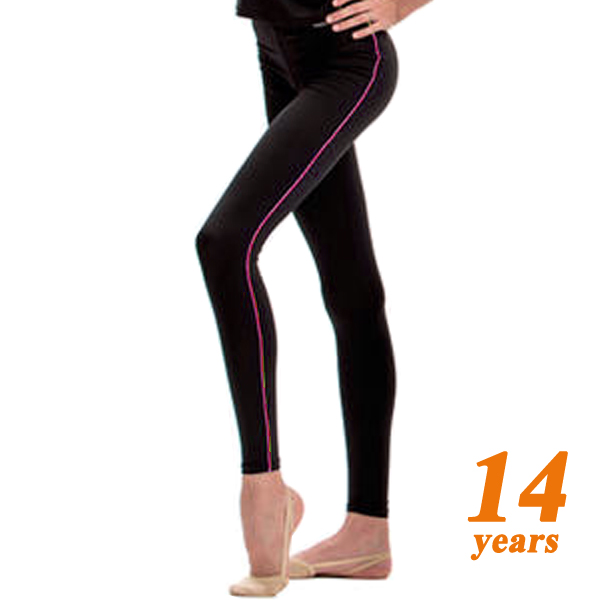 Leggings Pastorelli Mikrofibra Gr. 14 (140-146) Black-Pink 04492