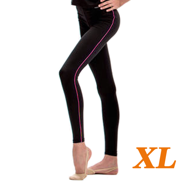 Leggings Pastorelli Mikrofibra Gr. XL (164-170) Black-Pink 04496