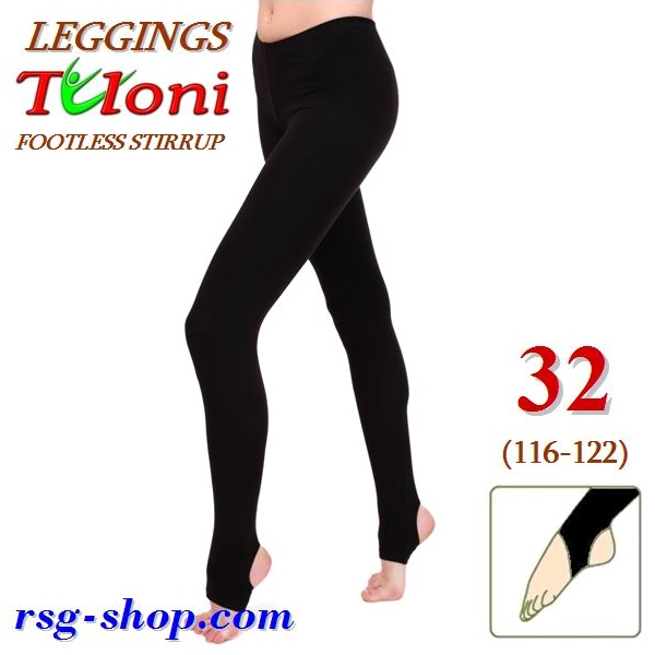 Stirrup Leggings Tuloni LP-02 s 32 (116-122) col Black LP02C-B32, Leggings